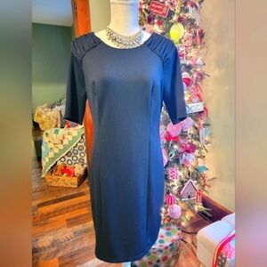 Dennis Basso Women's Little Black Dress Size Small Xz31